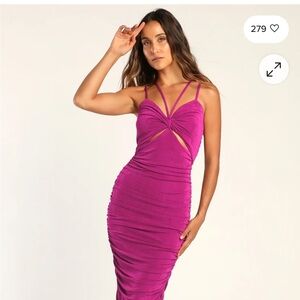 Lulu's Vibrant Magenta dress